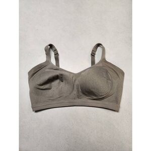 Warners Easy Does It Underarm-Smoothing with Seamless Stretch Bra Size XL Gray